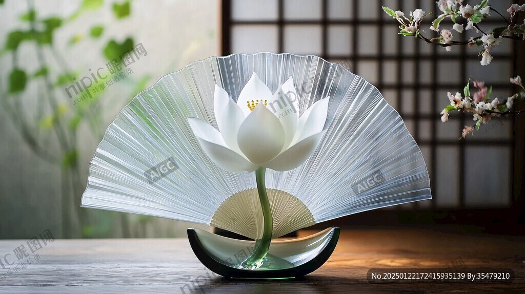 禅意莲花摆件
