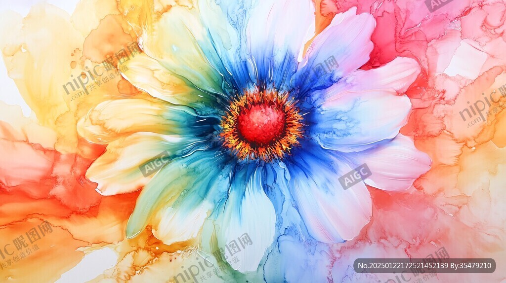 炫彩花朵壁纸
