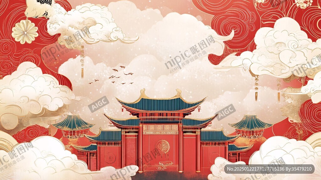 状元门插画