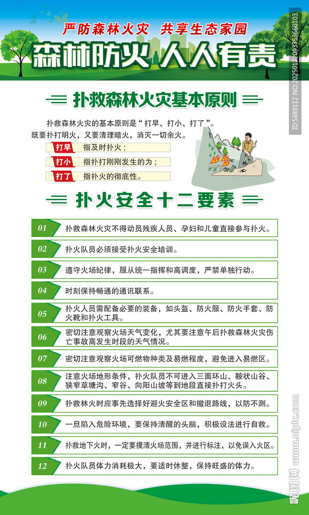 森林防火宣传海报