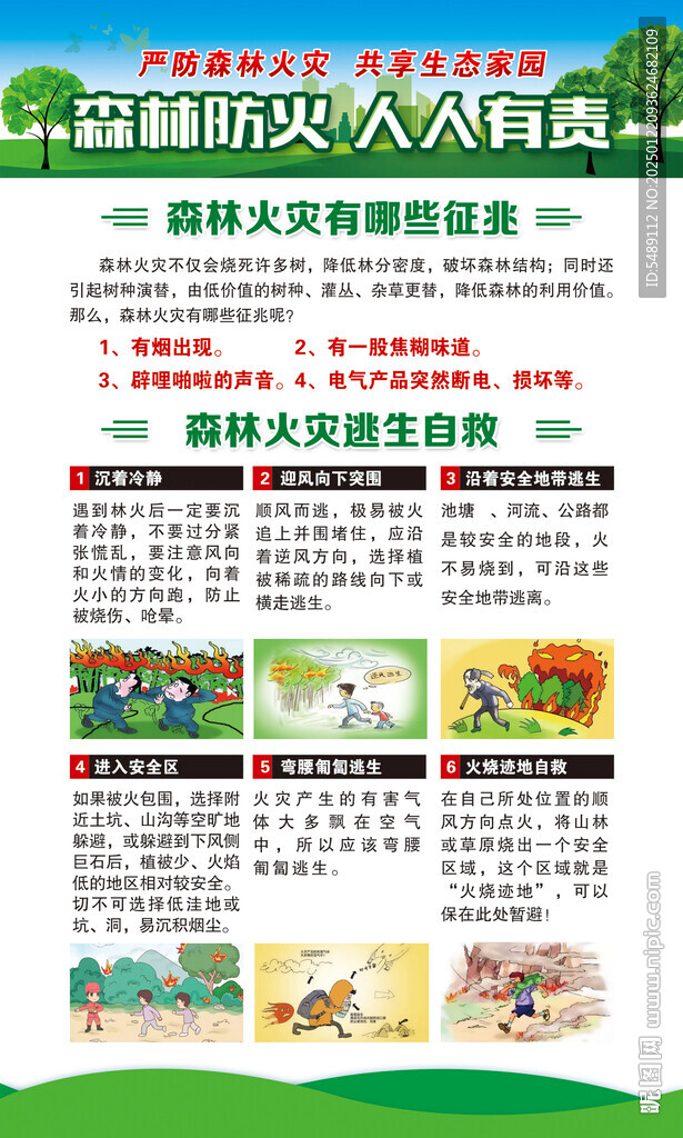 森林防火宣传海报