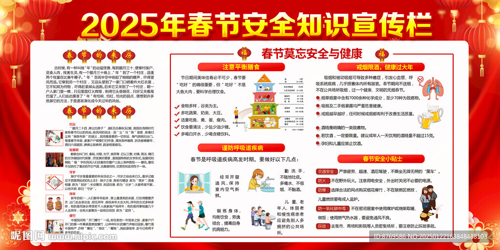 2025年春节宣传栏