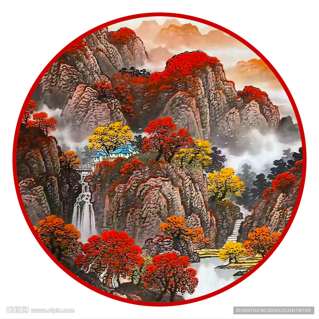 鸿运当头装饰画