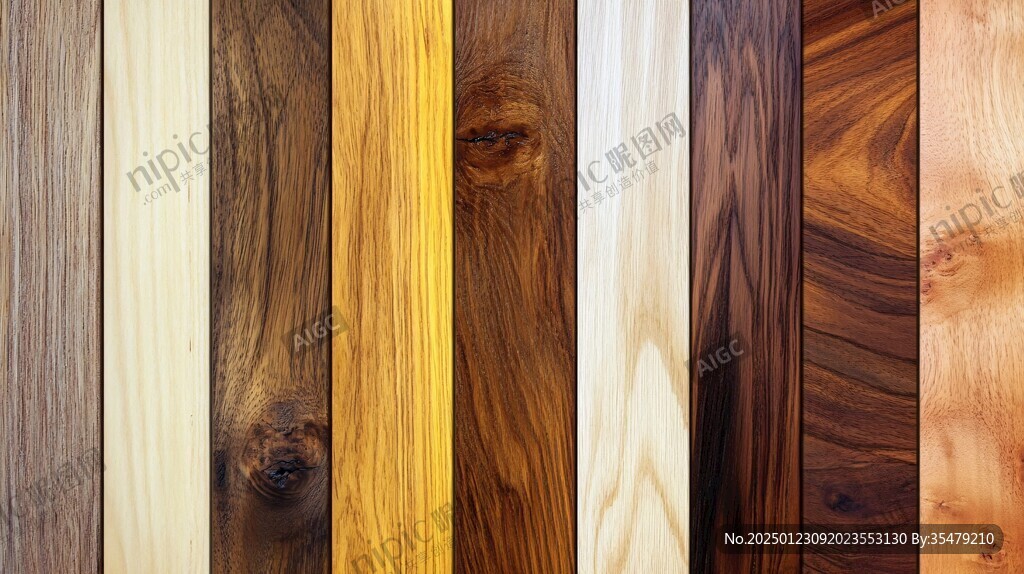 多种颜色木板木材