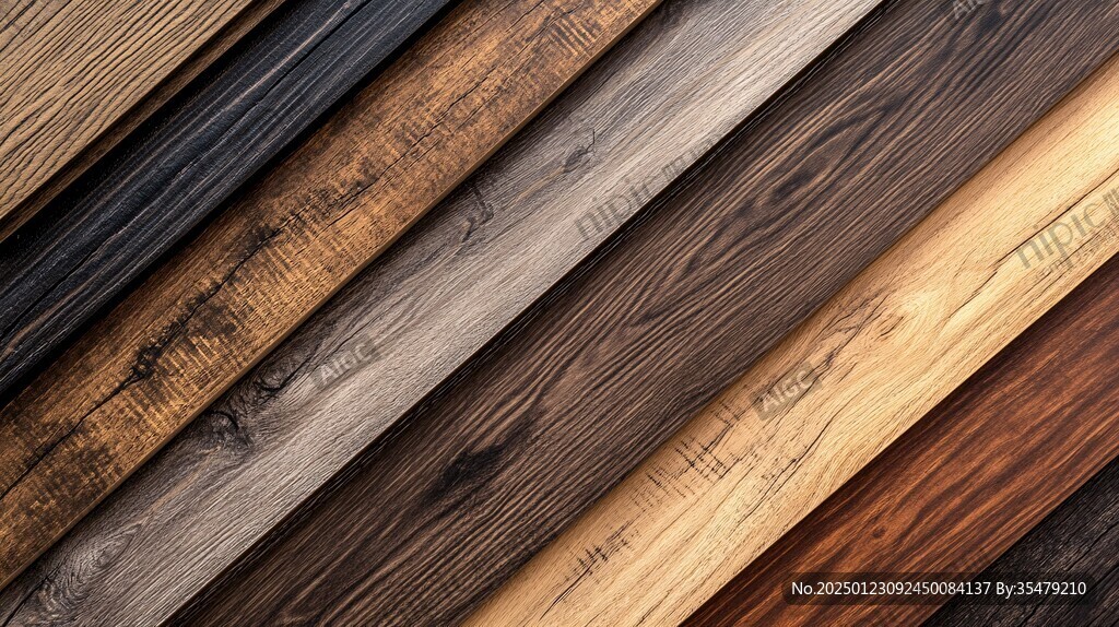 多种颜色木板木材