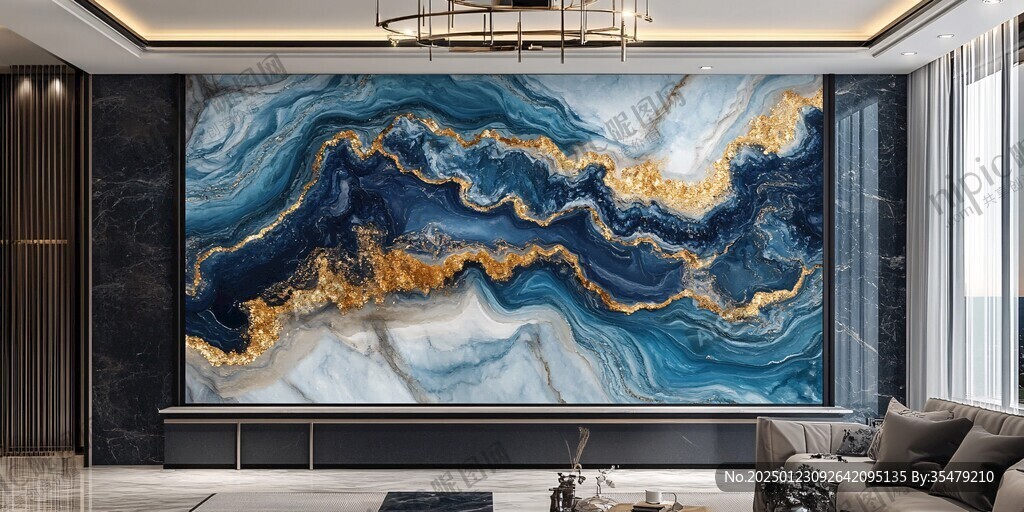 轻奢艺术背景墙