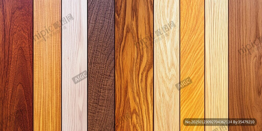 多种颜色木板木材