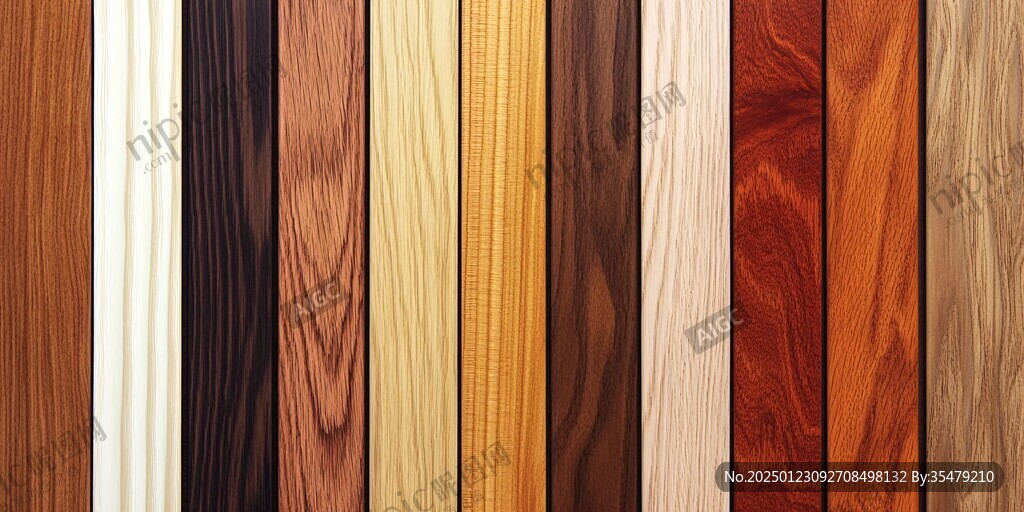 多种颜色木板木材