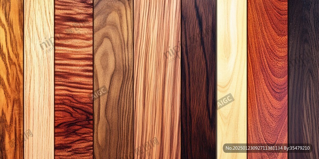 多种颜色木板木材