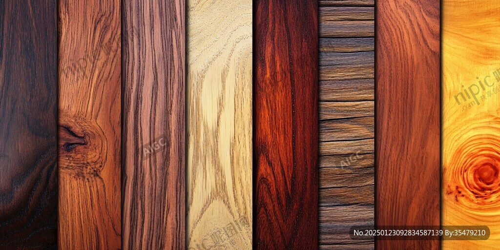 多种颜色木板木材