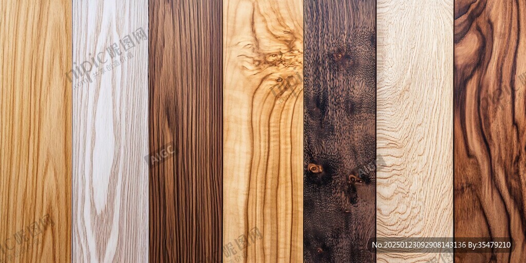 多种颜色木板木材