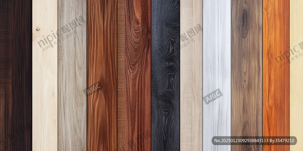 多种颜色木板木材