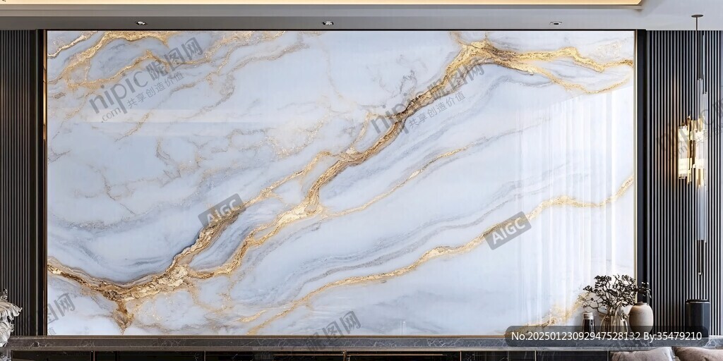 轻奢大理石背景墙