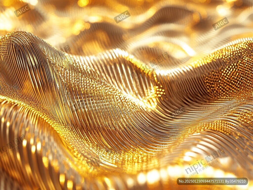 4d金色线条艺术