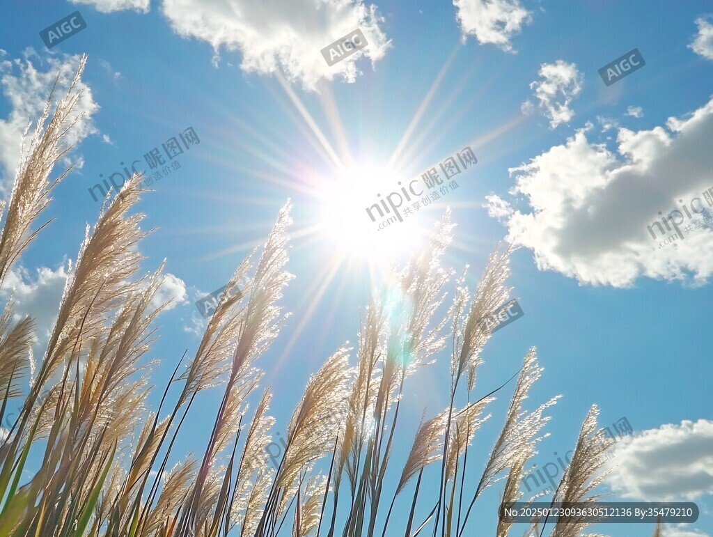 太阳与芦苇