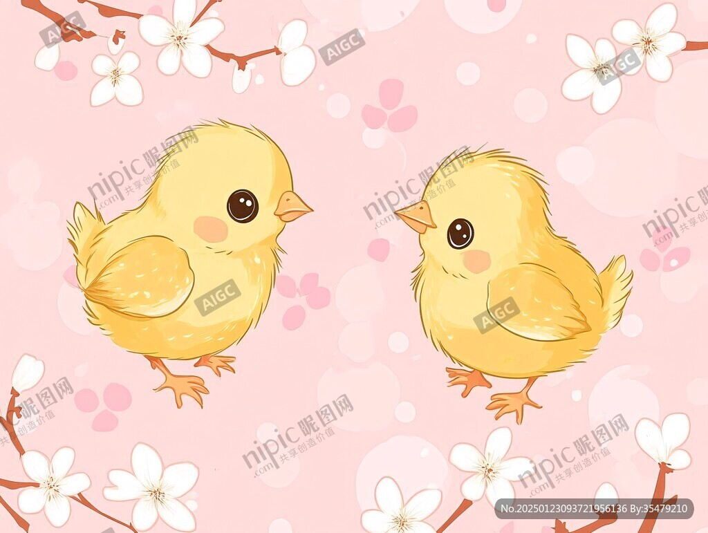 小鸡插画设计
