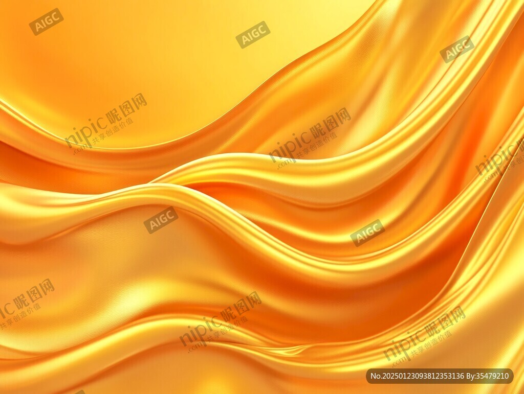 金色抽象流体纹理背景