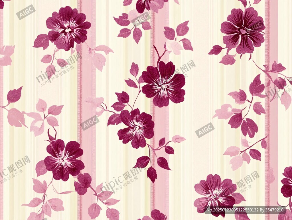 条纹移门花