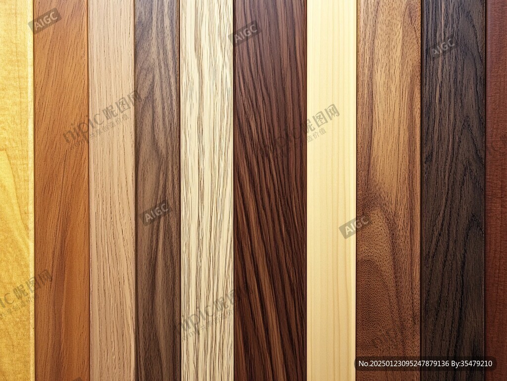 多种颜色木板木材