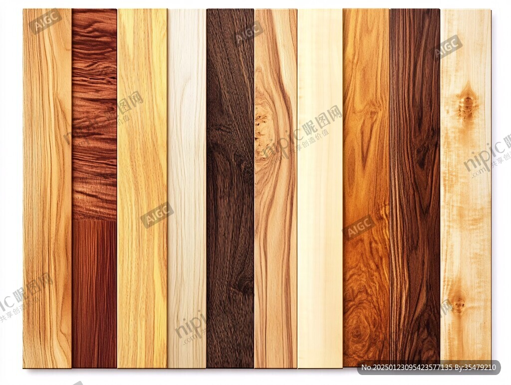 多种颜色木板木材