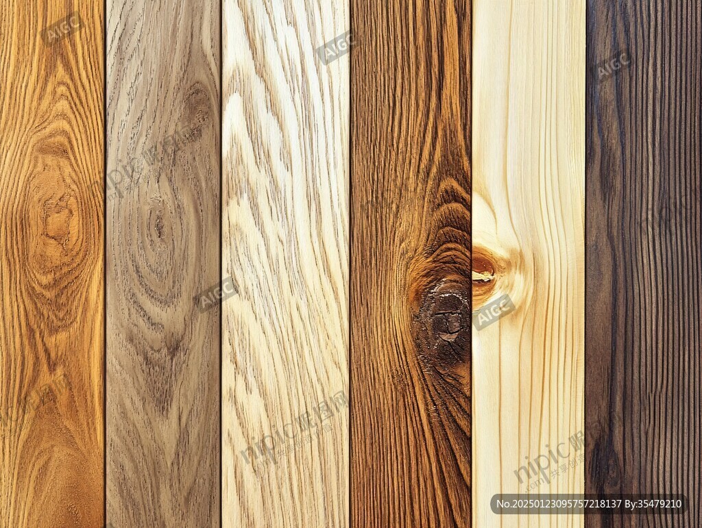 多种颜色木板木材