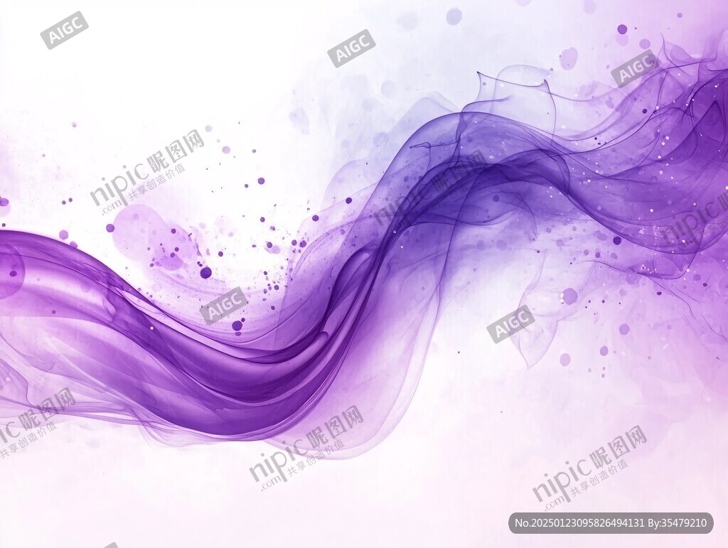 唯美飘逸活力紫色梦幻