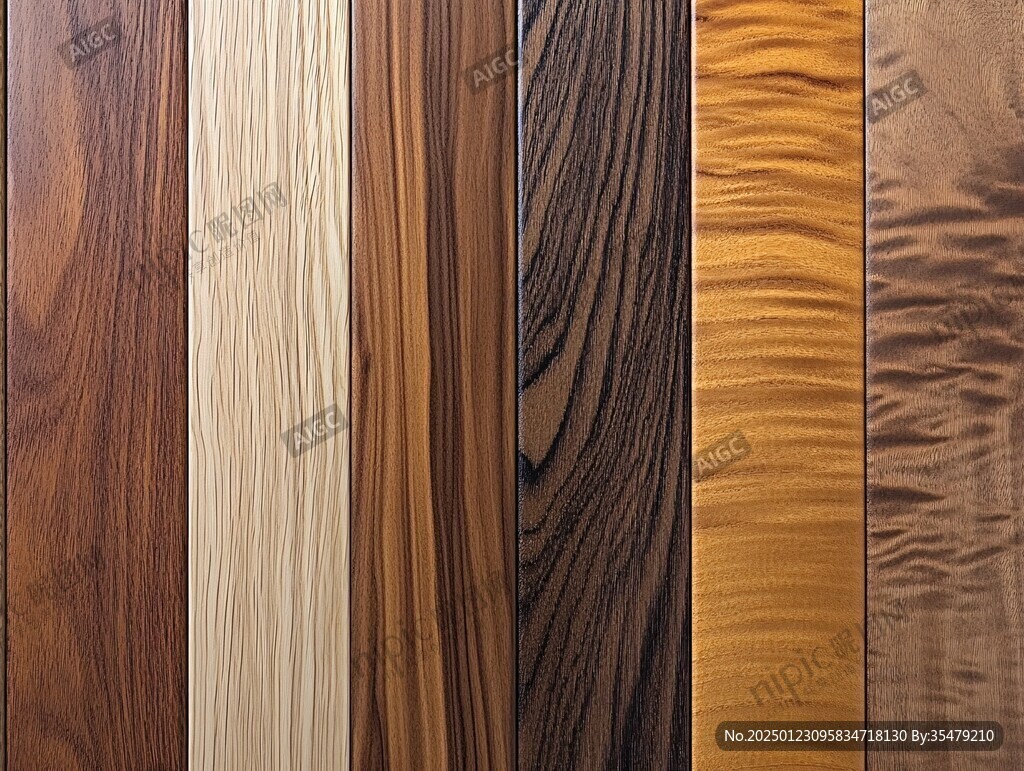 多种颜色木板木材