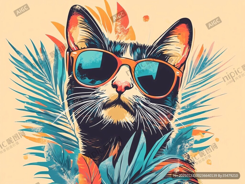猫咪潮流海报