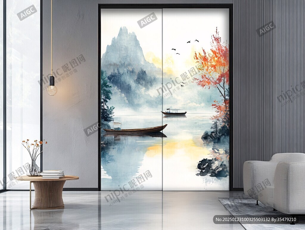 移动门装饰画