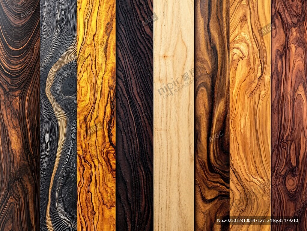 多种颜色木板木材