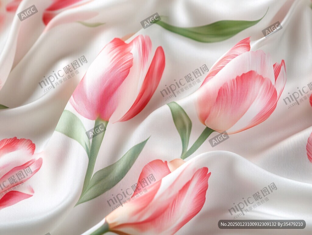 质感郁金香花朵