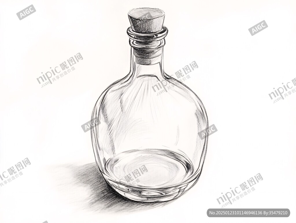 酒壶手绘