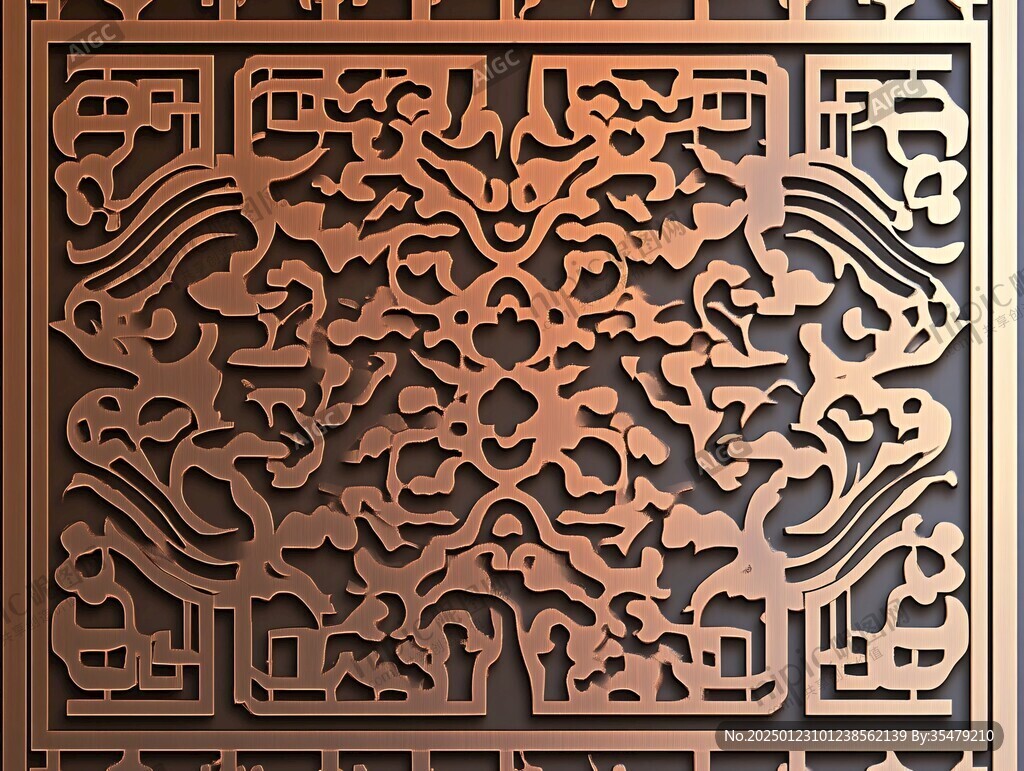 立体金属花纹