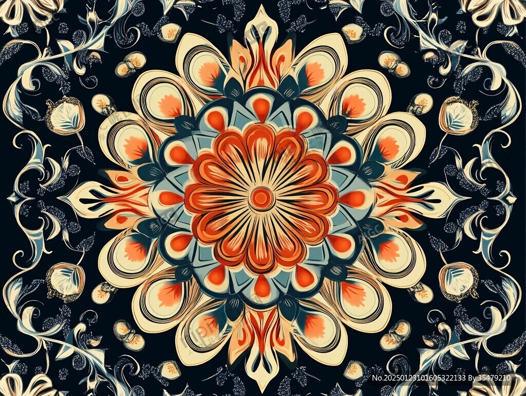 3d欧式花纹底纹
