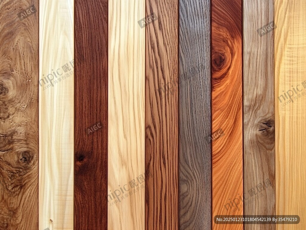 多种颜色木板木材