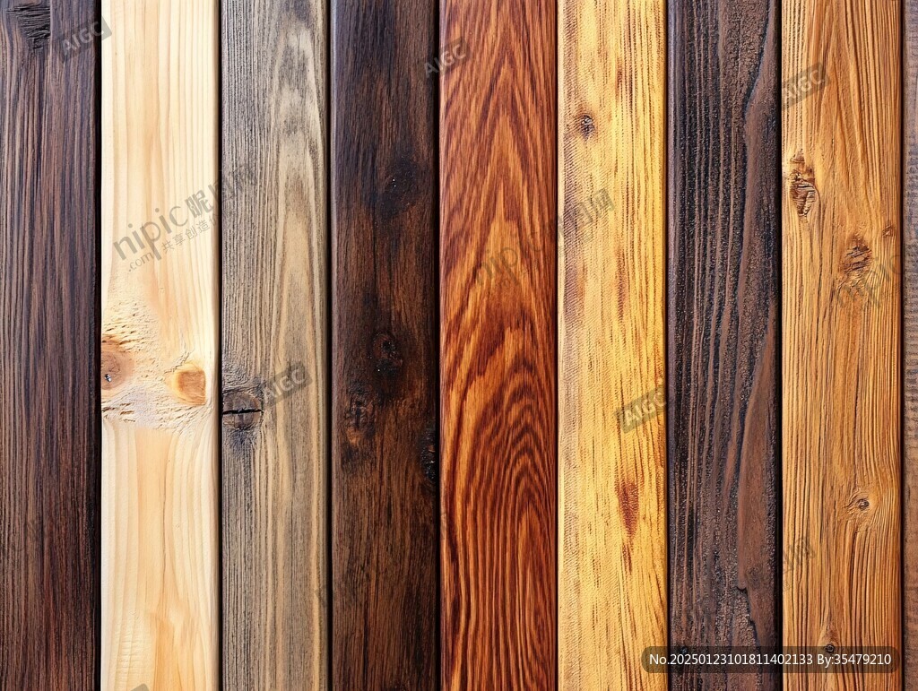 多种颜色木板木材