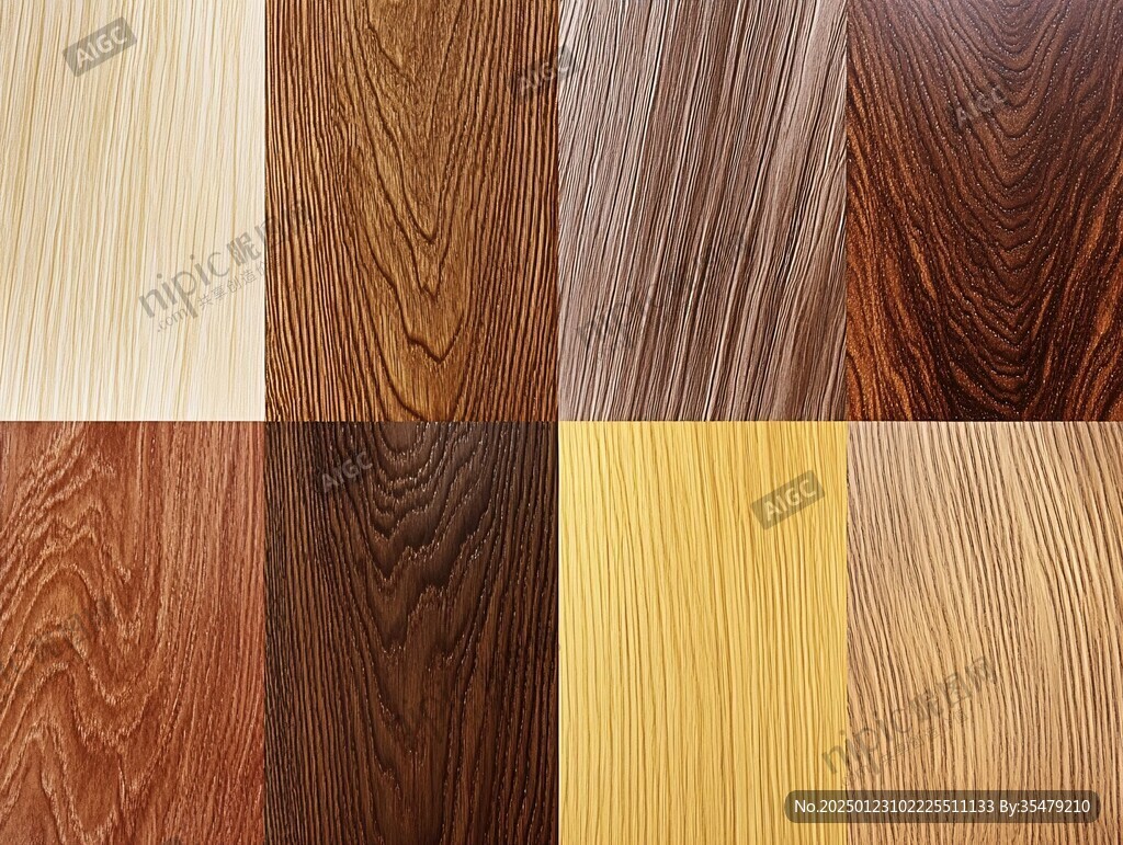 多种颜色木板木材