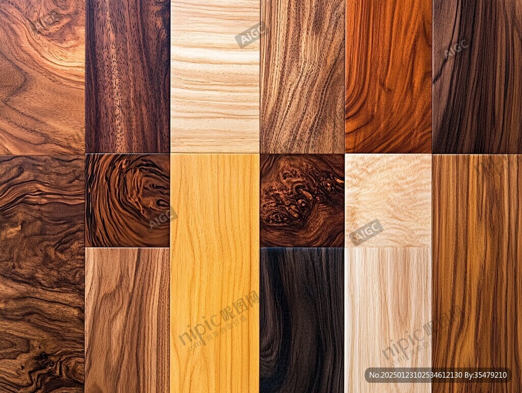 多种颜色木板木材