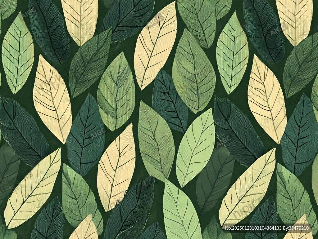 树叶底纹背景