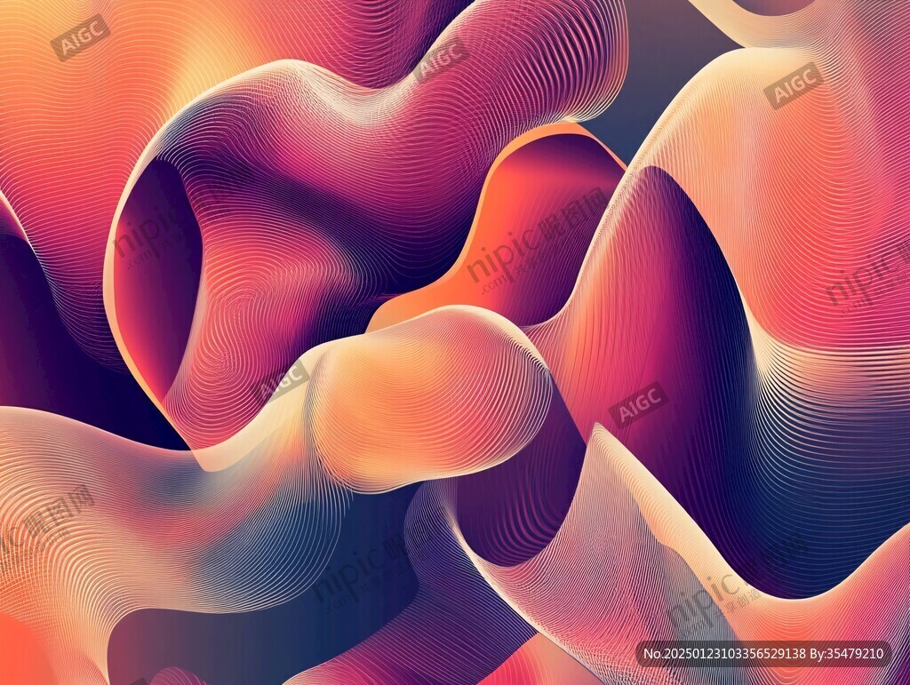 肌理彩色流体背景
