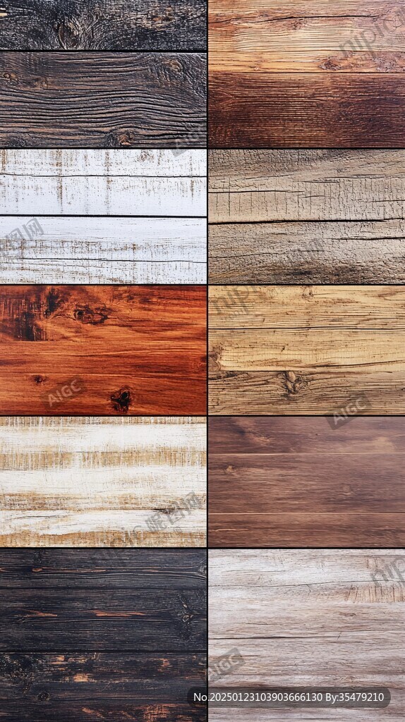 多种颜色木板木材