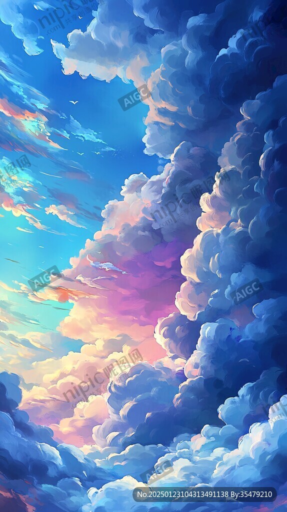 渐变风景云彩