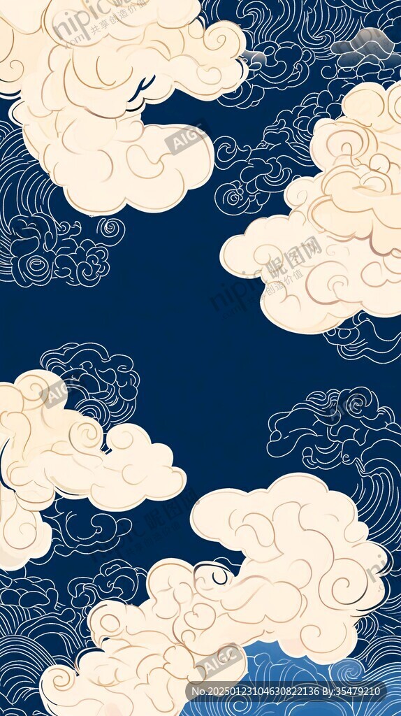 宋代云图高端云纹装饰