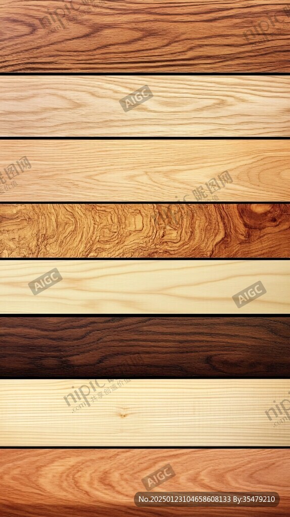 多种颜色木板木材