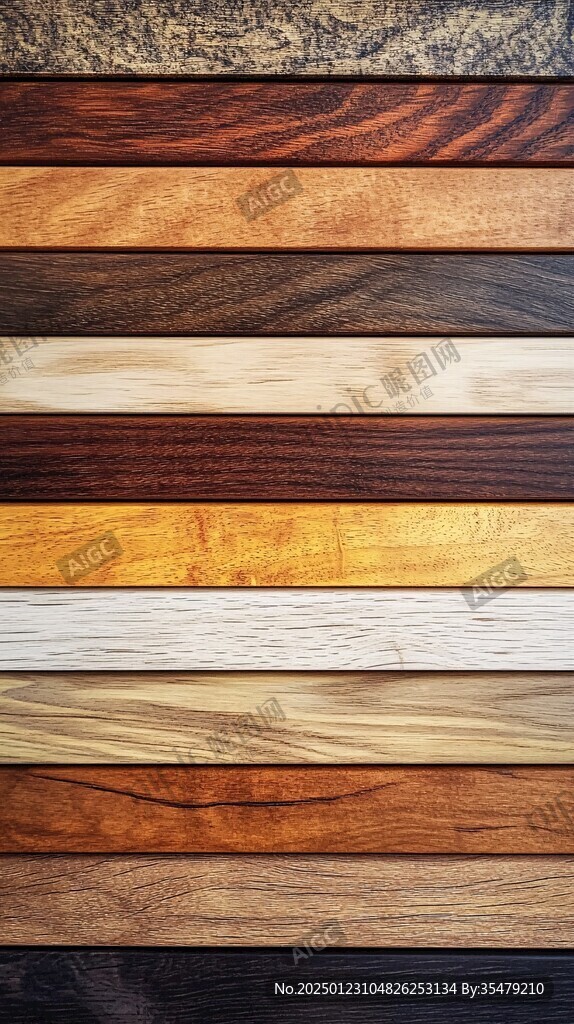 多种颜色木板木材
