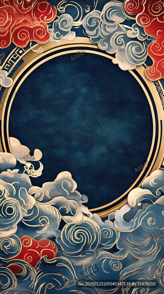 清朝云图高端云纹装饰