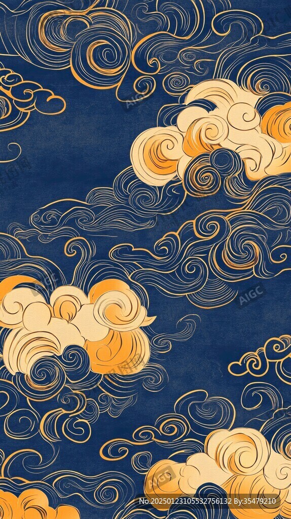 宋代云图高端云纹装饰