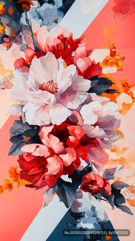 3d立体唯美花卉