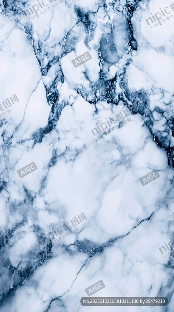 高清蓝色大理石纹理