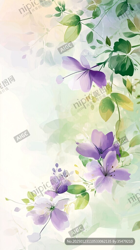 彩色绚丽梦幻唯美花朵